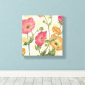 Colorful Daisies Canvas Afdruk (Insitu (Houten vloer))