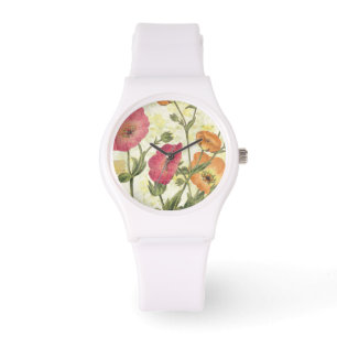 Colorful Daisies Horloge