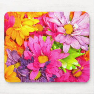 Colorful Daisies Mousepad Muismat