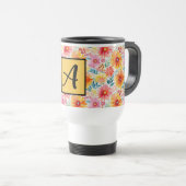 Colorful Daisies Travel Mug Reisbeker (Voorkant rechts)
