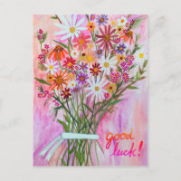 Colorful Daisy Bouquet GOOD LUCK
