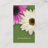 Colorful Daisy Flower visitekaartje (Achterkant)
