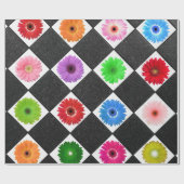 Colorful Daisy Pattern Cadeaupapier (Vlak)