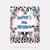 Colorful Dalmatian Puppy Birthday Party  (Recto)