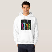 Colorful Dancers dansen rond Hoodie (Voorkant volledig)
