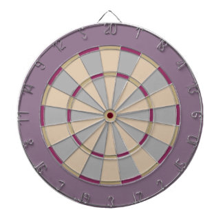 Colorful Dart Board in Mauve Neutrals Dartbord