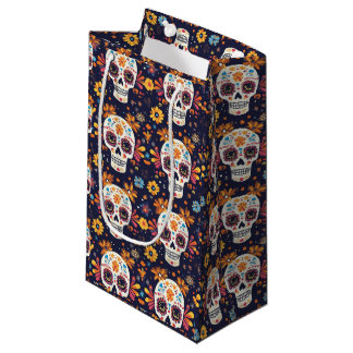 Colorful day of the dead sugar skull seamless patt klein cadeauzakje