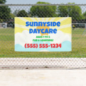 Colorful Daycare Custom Banner (Insitu)
