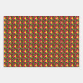 Colorful Daylilies Floral Pattern Inpakpapier Vel (Voorkant 3)