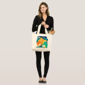 Colorful Daylily Canvas tas (Voorkant (model))
