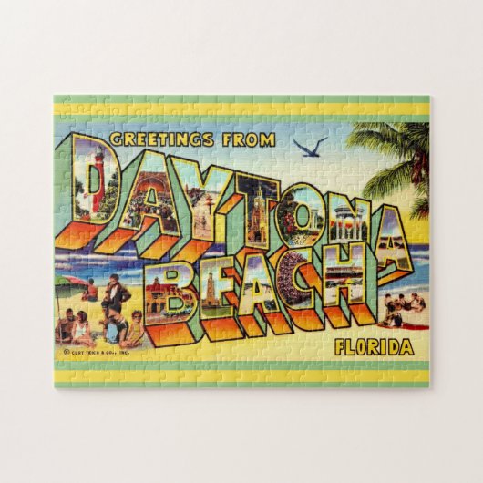 Colorful Daytona Beach 11x14 Legpuzzel (Horizontaal)