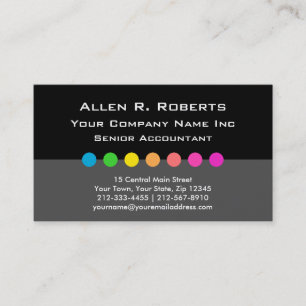 Colorful Decorator Modern Corporate Chic Visitekaartje