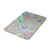 Colorful Denver Map Badmat (Gekanteld)