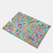 Colorful Denver Map Deurmat (Schuin)