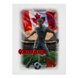 Colorful Design about a Football Celebration on a Perfect Poster