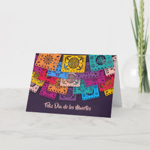 Colorful Dia DE Muertos Banners   Wenskaart Kaart