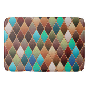Colorful Diamond Pattern Badmat