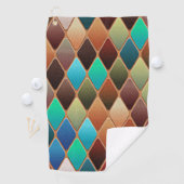 Colorful Diamond Pattern Golfhanddoek (Insitu)