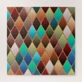 Colorful Diamond Pattern Legpuzzel (Verticaal)