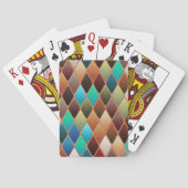Colorful Diamond Pattern Pokerkaarten (Achterkant)