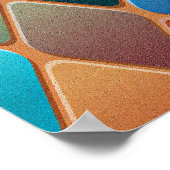 Colorful Diamond Pattern Poster (Hoek)