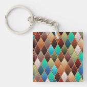Colorful Diamond Pattern Sleutelhanger (Voorkant)