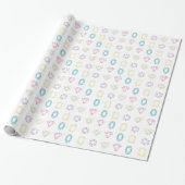Colorful Diamonds Pattern Wrapping Paper Cadeaupapier (Uitgerold)