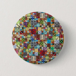 Colorful Dice Ronde Button 5,7 Cm