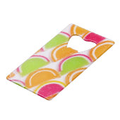 Colorful Different Jelly Snoep Kredietkaart Flessenopener (Voorkant Gekanteld)