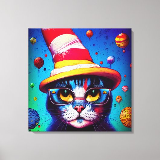 Colorful Digital Wall Canvas Art (Voorkant)