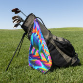 Colorful Dinosaur Golfhanddoek (Groen)