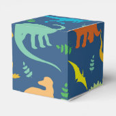Colorful Dinosaur Pattern Bedankdoosjes (Achterkant)