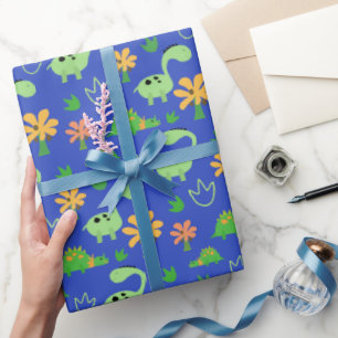 Colorful Dinosaur Pattern Cadeaupapier