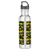 Colorful Dinosaur Pattern Waterfles (Achterkant)