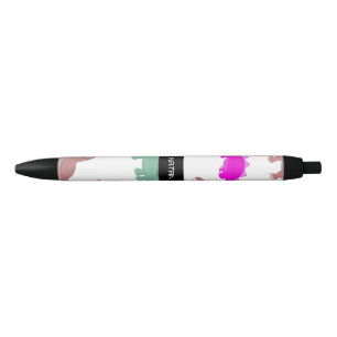 Colorful Dinosaur Pattern Zwarte Inkt Pen