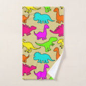 Colorful Dinosaurs Bad Handdoek (Handdoek)