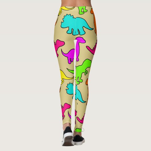 Colorful Dinosaurs Leggings (Achterkant)