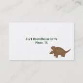 Colorful Dinosaurs mammikaart Contactkaartje (Achterkant)