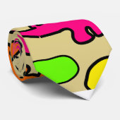 Colorful Dinosaurs Stropdas (Opgerold)