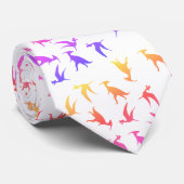 Colorful Dinosaurs Stropdas (Opgerold)