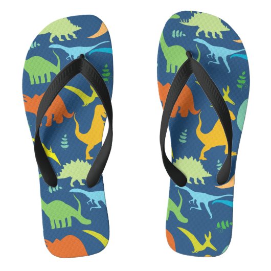 Colorful Dinosaurs Teenslippers (Voetbed)