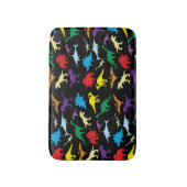 Colorful Dinosaurs Waterverf Kinder Patroon Badmat (Voorkant Verticaal)