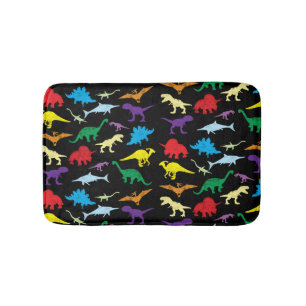 Colorful Dinosaurs Waterverf Kinder Patroon Badmat