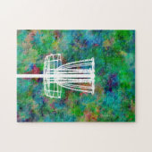 Colorful Disk Golf Basket Legpuzzel (Horizontaal)
