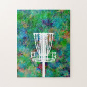 Colorful Disk Golf Basket Legpuzzel (Verticaal)