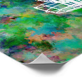 Colorful Disk Golf Basket Poster (Hoek)