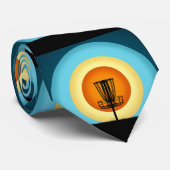 Colorful Disk Golf Basket Stropdas (Opgerold)