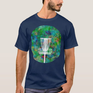 Colorful Disk Golf Basket T-shirt