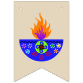 Colorful Diwali Lamp Diya Vlaggetjes (Tweede vlag)