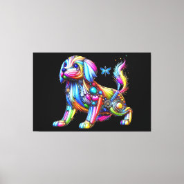 Colorful Dog Canvas Afdruk